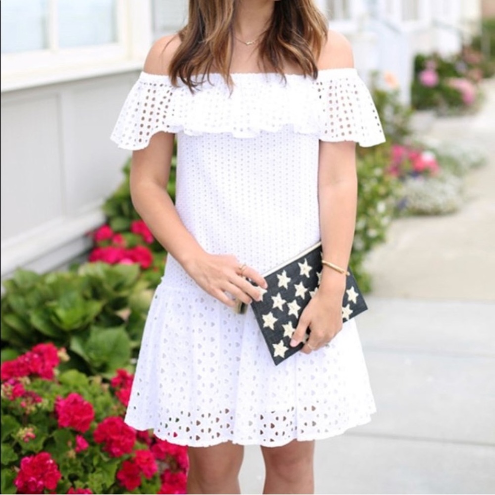 Rebecca Minkoff Celestine White Shoulder Dress XS